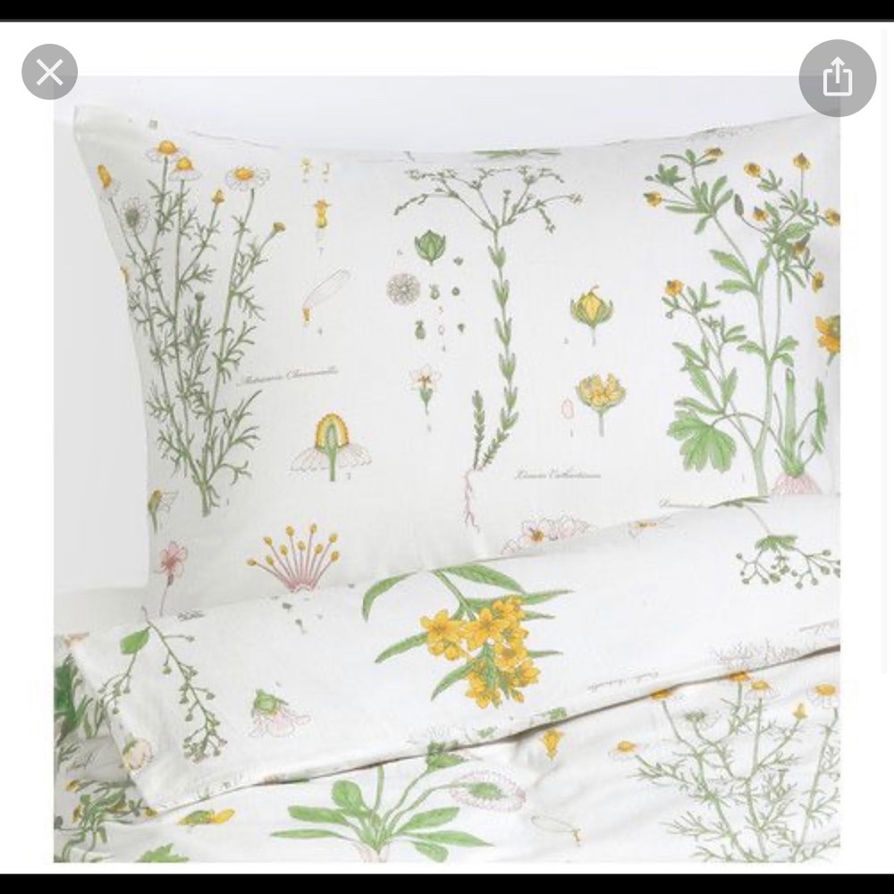 IKEA Strandkrypa Botanical twin duvet cover
